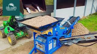 Herbst Compac Screener Separating Woodchip Three Ways