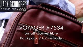 Voyager Small Convertible Backpack/Crossbody #7534