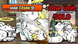 Battle Cats - Angel Citadel ALL floors, One Unit Solo!!