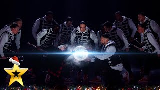 DANCE LEGENDS join forces for a MAGICAL Christmas performance! | BGT: Xmas