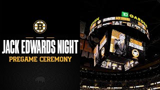 Bruins Honor Jack Edwards with Pregame Ceremony