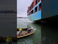 Unique View of the Mooring Operation of a VERY HUGE Maersk Container Ship
