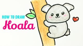HOW TO DRAW A KOALA 🐨 | Easy & Cute Koala Drawing Tutorial For Beginner