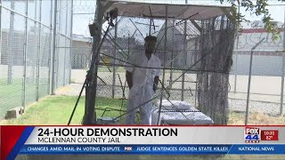 24-hour demonstration outside McLennan County Jail