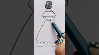Girl Pencil Drawing 😍 #shorts #shortvideo #youtubeshorts