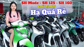 Giá Xe SH 125 , SH 160 , SH Mode Mới Nhất Cuối 2/2025 Giảm Quá Rẻ