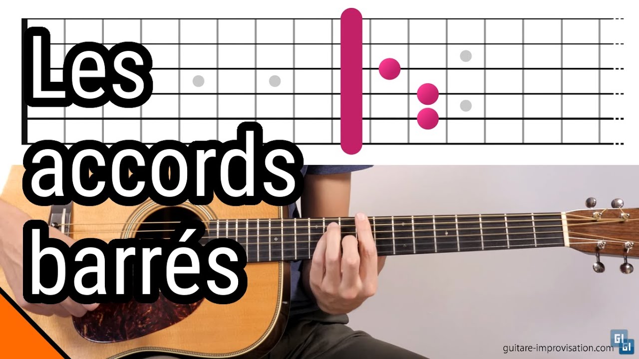 Les Accords Barrés à La Guitare - YouTube