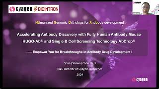 Webinar: Accelerating Antibody Drug Discovery with Biointron's AbDrop™ and Cyagen's HUGO-Ab™ | 2024