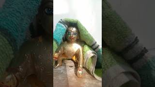 joy shree krishna #hare Krishna #ytshort #laddi gopal sona snan #