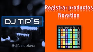 Como registrar productos Novation