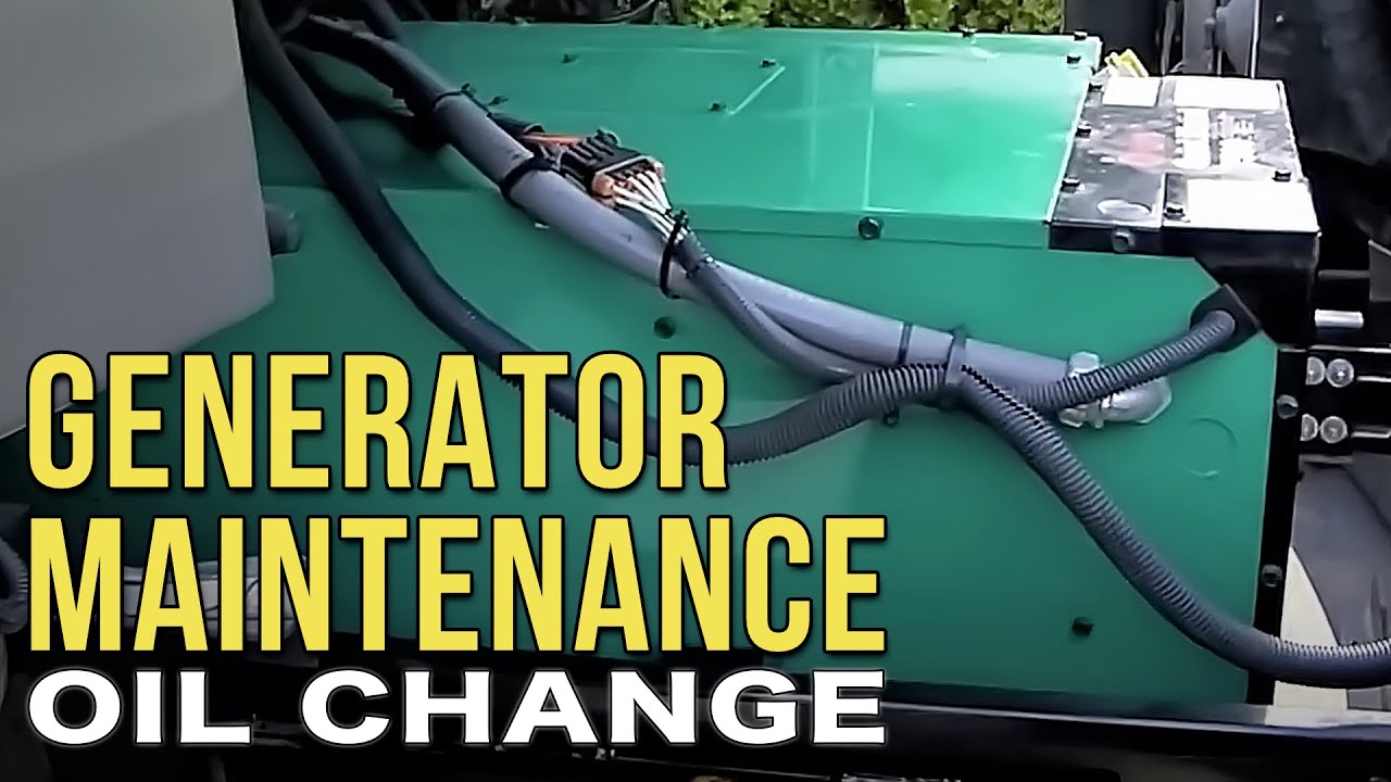 Changing The Oil In Your Onan Diesel RV Generator - YouTube