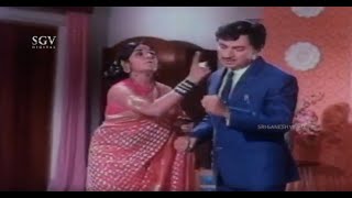 ತಾಳ್ಮೆ ಮೀರಿ ಡಾ. ರಾಜ್ ಕುಮಾರ್ ಮೇಲೆ ಕೆಂಡಾಮಂಡಲವಾದ ಕಲ್ಪನಾ | Eradu Kanasu Kannada Movie Scene | Kalpana