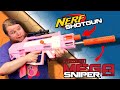 INSANE NERF MEGA Sniper... that's also a SHOTGUN!?