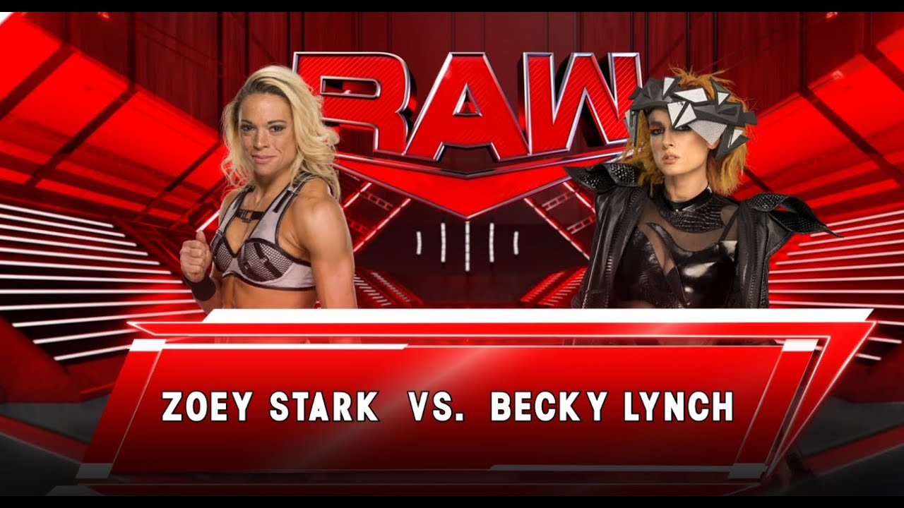 Becky Lynch Vs Zoey Stark: Raw July 24, 2023 WWE 2K23 4K - YouTube