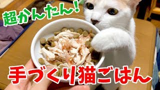 超かんたん！鶏胸肉を使って手作り猫ごはんを作ってみた