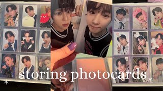 Putting away/ storing photocards ( ateez, nct, aespa, itzy)