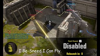 Sneed Plays Gundam Evolution - Flying Away After Becoming Disabled