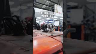 the electric forklift never saw it coming…#turbo #forklift #turbocharger #sportscar