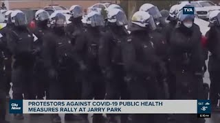 Montreal protesters rally against health measures