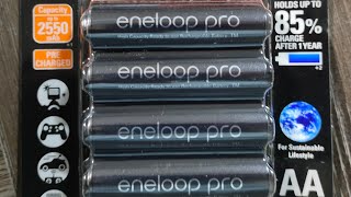 Panasonic Eneloop Pro AA, 2550mAh 4-Pack, Rechargeable Battery #eneloop #panasonic #battery