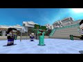 minecraft noob vs pro vs hacker vs god family hockey arena in minecraft animation