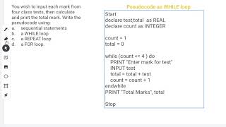 2024 IT CSEC Revision Practice | #cxc #csec- Writing Pseudocode