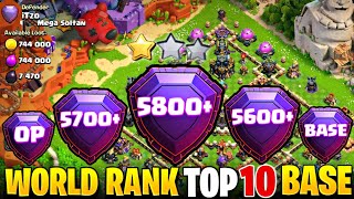 World Rank Top Players Legend Base With PROOF| Anti 2 Star Th17 Pushing Base| New TH17 Legend Base