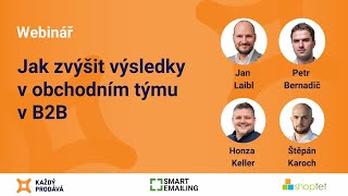 Webinář: Jak zvýšit výsledky v obchodních týmech v B2B