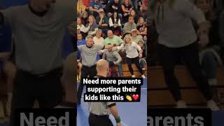 This mom was so invested in her kids wrestling match 😱❤️ #shorts