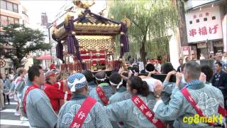 平成26年 日暮里諏方神社例大祭 本社神輿担ぎ出し