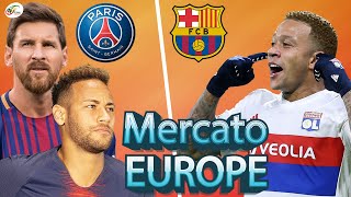 Neymar joue les agents pour Lionel Messi… Un duel PSG   Barça pour Memphis Depay | Mercato