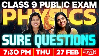 Class 9 Public Exam | Physics | Sure Questions | Exam Winner