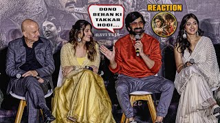 Ravi Teja \u0026 Nupur Sanon Reaction On Tiger Shroff \u0026 Kriti Sanon Upcoming Film Ganapath...