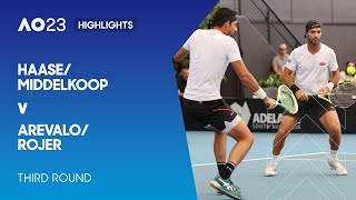 Haase/Middelkoop v Arevalo/Rojer Highlights | Australian Open 2023 Third Round