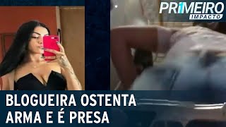 Influenciadora é presa após ostentar pistola em vídeo | Primeiro Impacto (18/01/22)