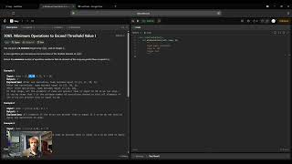 3065 Minimum Operations to Exceed Threshold Value I (Python)