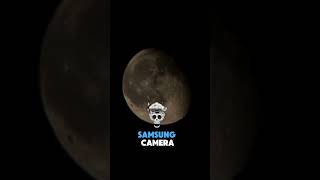 iPhone vs Samsung 🌕 Moon Camera Battle! Which Phone Takes the Best Shot? #Shorts#viralvideo