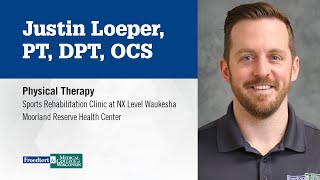 Justin Loeper, physical therapist