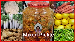 MIxed Pickle | Mixed Veg Pickle | मिक्स वेज का टेस्टी अचार  | URMILA OJUS KI KITCHEN