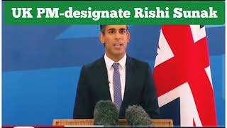 #UK #pm-designate #rishisunak giving his statement