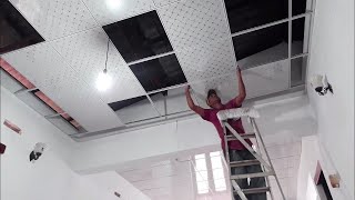 How to Install a Drop Ceiling? ( sinhala )