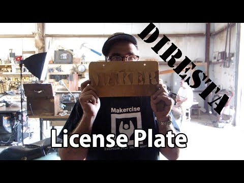 Build: A custom novelty license plate for Jimmy Diresta Build: A custom novelty license plate for Jimmy Diresta