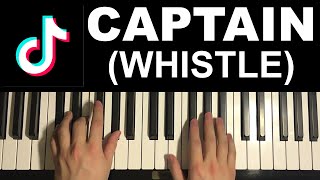 Nutcase22 - Captain (Whistle) (Piano Tutorial Lesson)