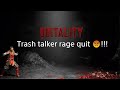 RACIST TRASH TALKER RAGE QUIT!!! Mortal Kombat 1: No Mercy PT.3