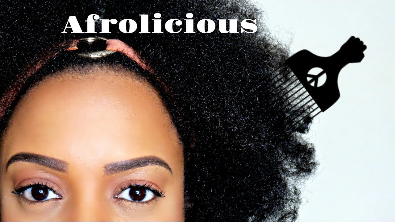 Natural Hair Afro Tutorial Youtube