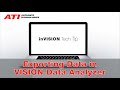 Exporting Data in VISION Data Analyzer