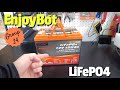 EnjoyBot 12v 100Ah Group 24 LiFeP04 Lithium Battery