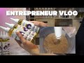 MAKING HAIR PRODUCTS FOR MY HAIRCARE LINE, ADDING NEW LABELS TO OUR NEW COLLECTION ENTREPRENEUR VLOG