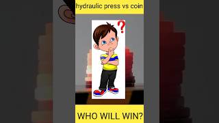 hydraulic press vs coin || who will win😱 #shorts #fact #factinhindi #youtubeshorts #short