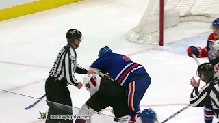 Kyle Palmieri vs Kris Russell Jan 12, 2017